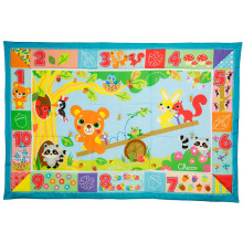 Игровой коврик XXL Лесные друзья, зеленый, 0 мес+ (размеры 135*90см), 0 мес+  00007945000000 Игровой коврик XXL Лесные друзья, зеленый, 0 мес+ (размеры 135*90см), 0 мес+  00007945000000