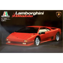 Сборная модель Автомобиль Lamborghini Diablo (1:24) детали окрашены 3685 Italeri