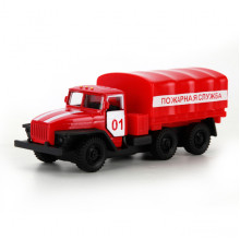 Машина металлическая "Урал Пожарная служба" инерционная SB-15-35-T11-WB Машина металлическая "Урал Пожарная служба" инерционная SB-15-35-T11-WB
