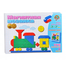 Мозаика магнитная "Паровозик" 176 элементов 01479 Десятое королевство