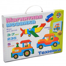 Магнитная мозаика "Техника", 235 элементов 01510 Десятое королевство
