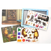 Развивающая игра "Маша и медведь. Первый раз в первый класс", с магнитной доской 01576 Десятое королевство