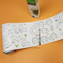 Плакат-раскраска "Занимательный рулончик. Учим цифры". арт. 83285 Десятое королевство