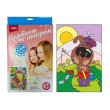 Картина по номерам для малышей "Песик-рыболов"5 Ркн-005 Lori Картина по номерам для малышей "Песик-рыболов"5 Ркн-005 Lori