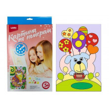 Картина по номерам для малышей "Щенок путешественник"5 Ркн-004 Lori Картина по номерам для малышей "Щенок путешественник"5 Ркн-004 Lori