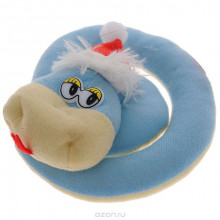 Мягкая игрушка Змейка новогодняя ZNGU0 Мягкая игрушка Змейка новогодняя ZNGU0