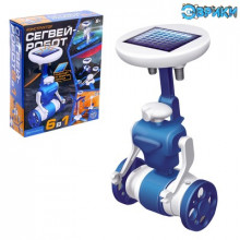 ЭВРИКИ Конструктор "Сигвей-Робот", 6 в 1 работает от солнечной батареи № SL-0080 1824304 Shantou Chenghai Hongyuansheng Toys Industrial Co.