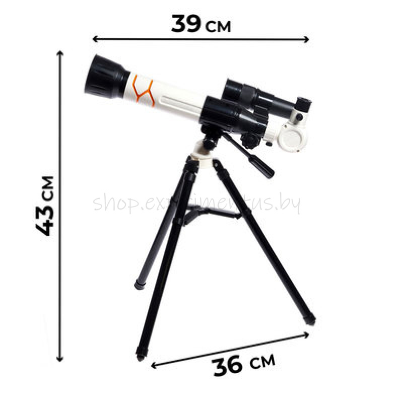 ЭВРИКИ Телескоп детский "Юный астроном", увеличение X20, 30, 40, с держателем для телефона 7081515