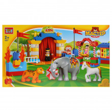 Конструктор "Мастер Малыш: Цирк", 62 крупные детали LL-1027-R Город мастеров