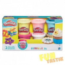 Пластилин Play-Doh "6 баночек с конфетти" B3423 Hasbro