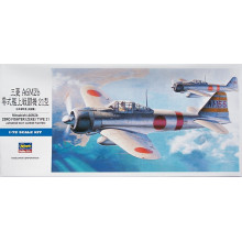 Сборная модель: японского истребителя Mitsubishi A6M2b Zero Type 21 (Zeke) D21 1:72 00451 Hasegawa
