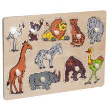 Пазл "Животные", 10 элементов. HJ98021k Hongji toys