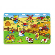 Пазл HONGJI TOYS "Ферма", 9 элементов. HJ98162Ak Hongji toys Пазл HONGJI TOYS "Ферма", 9 элементов. HJ98162Ak Hongji toys