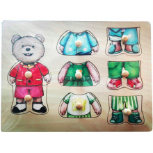 Пазл "Мишка", 9 элементов. HJ98358k Hongji toys