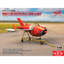 Сборная модель: KDA-1 (Q-2A) Firebee с тележкой 1:48 48400 ICM