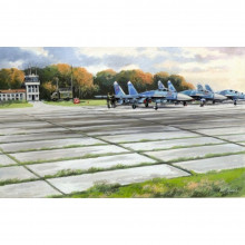 Сборная модель: Советские плиты аэродромного покрытия ПАГ-14 1:72 72214 ICM