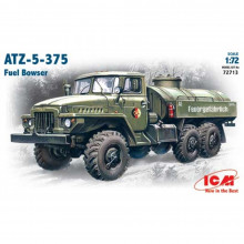 Сборная модель: АТЗ-5-375 Автозаправщик 1:72 72713 ICM