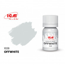 Краска Белый с оттенком (Off white) (12мл) C1028 ICM