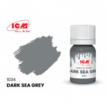 Краска Темно-серый морской (Dark sea gray) (12мл) C1034 ICM
