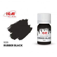Краска Черная резина (Rubber Black) (12мл) C1039 ICM