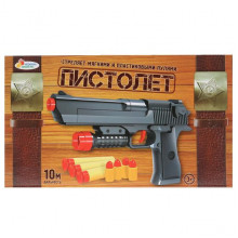 ПИСТОЛЕТ С МЯГКИМИ И ПЛАСТИКОВЫМИ ПУЛЯМИ 24,5*4,5*14СМ B1375185-R Играем вместе