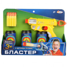 Бластер - тир с мягкими пулями, банками "Играем вместе" B1855638-R Играем вместе