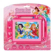 МАГНИТНАЯ ДОСКА Д/РИСОВАНИЯ  ПРИНЦЕССЫ, 2 ПЕЧАТИ НА БЛИСТЕРЕ 20*15СМ HS8006KPF Играем вместе