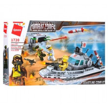 Конструктор "Военный катер" 1720 Qman