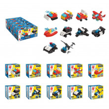 Конструктор "Пожарная и полицейская техника", в ассортименте 2107(1-10) Qman