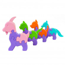 Игрушка развивающая 3D пазл "Зверушки" (в асс.) 39356 Тигрес