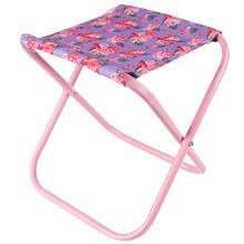 Табурет складной , розовый STL1 Зубренок