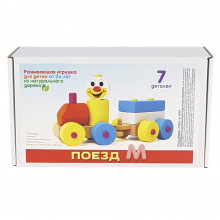 Развивающий набор "поезд м" WOOD15 Pinocchio