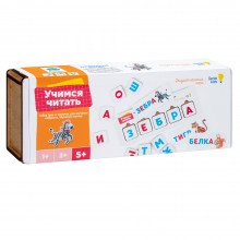 Игра настольная обучающая (дидактическая) «Учимся читать» WUR1 MASTER WOOD, БЕЛАРУСЬ
