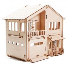 Конструктор деревянный "Дом с гаражом" Н-11 POLLY