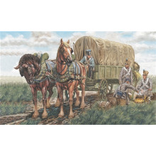 Сборная модель: Napoleonic Wars - French Supply Wagon 6886 Italeri (1:32)