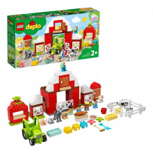 Конструктор DUPLO Town Фермерский трактор сарай и животные 10952 LEGO