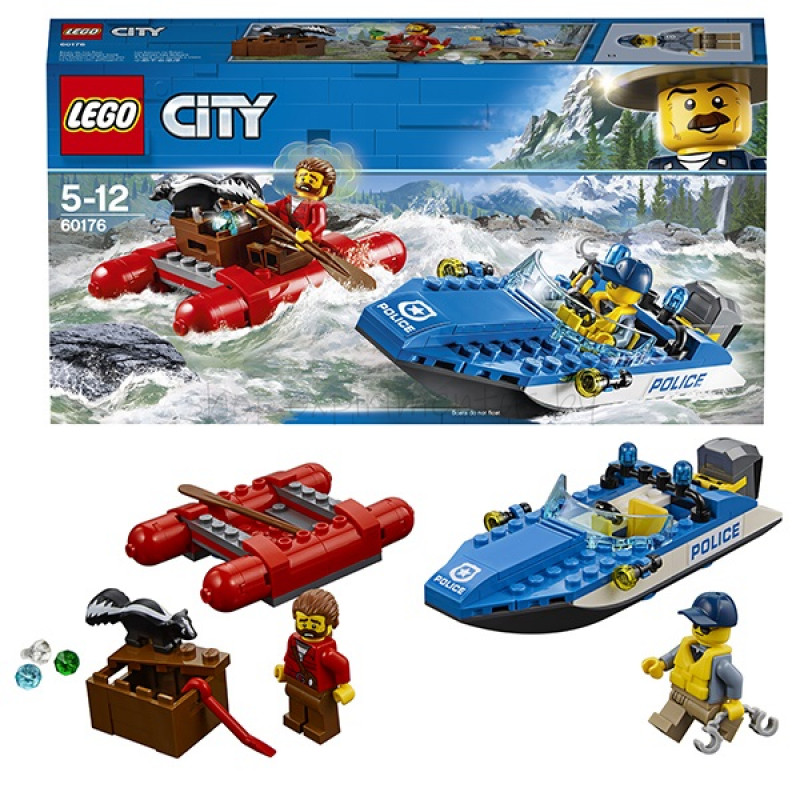 LEGO City Конструктор ЛЕГО Город Погоня по горной реке 60176 купить в ...