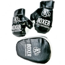 Боксерский набор №7 (лапа и перчатки) арт. 21536 Лидер