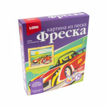 ФРЕСКА. КАРТИНА ИЗ ПЕСКА "ГОНОЧНАЯ МАШИНА" КП-070 Lori