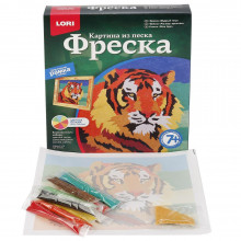 Фреска из песка "Мудрый тигр" Кп-033 Lori