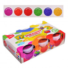 Радужный песок Набор из 6 цветов по 140 гр, 2 формочки Пт-014 Lori