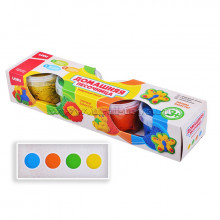 Радужный песок Набор из 4 цветов по 140 гр, формочка Пт-017 Lori