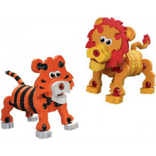 Мягкий конструктор "Тигренок и львенок" XY1107