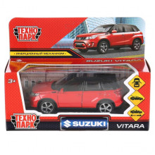 Машина металл SUZUKI VITARA 12 см, двери, багаж, инерц, красн с черным, кор. VITARA-12-RDBK Машина металл SUZUKI VITARA 12 см, двери, багаж, инерц, красн с черным, кор. VITARA-12-RDBK