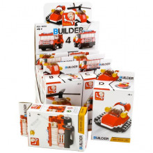 КОНСТРУКТОР ПЛАСТ. ПОЖАРНАЯ ТЕХНИКА, В АССОРТ. В КОР. В ДИСПЛЕЕ УП-8ШТ M38-B0593 Ника