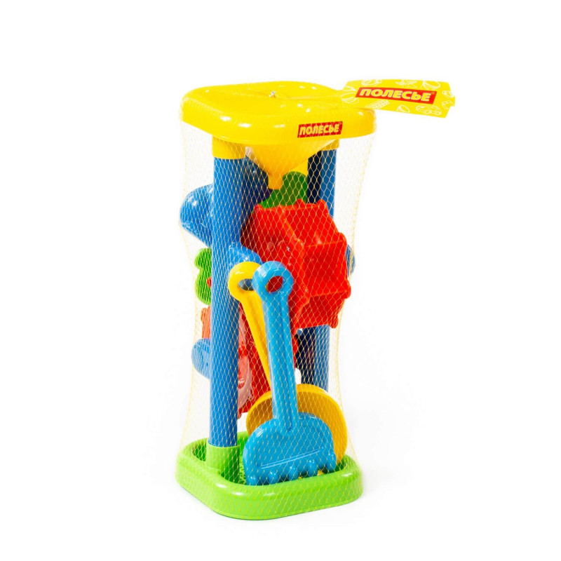 Набор №282: песочная мельница, h308 мм + формочки, совок №7, грабельки №7 35103 POLESIE, БЕЛАРУСЬ