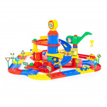 Паркинг 3-уровневый с дорогой и автомобилями (в коробке) 37862 Полесье