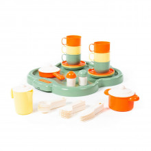 Набор детской посуды "Янина" с подносом на 6 персон 4077 Полесье