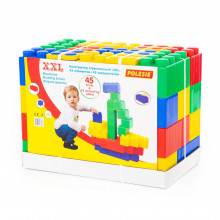Конструктор строительный "XXL", 45 элементов + соединитель (45 элементов) 68033 Полесье