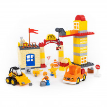 Конструктор "Макси" - "Строительная фирма", 90 элементов (в коробке) 77608 Полесье